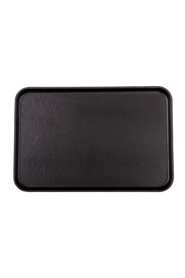 Sürel 20*30 cm Dikdörtgen Düz Sunum Tabak Mat Siyah