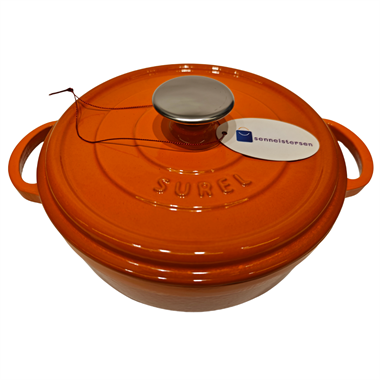 Sürel 24 cm Yuvarlak Sığ Tencere Degrade Turuncu