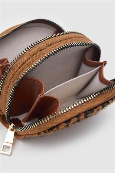 OLLBAG Jefece Leopar Desen Çanta Cüzdan