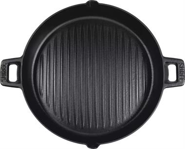 Sürel 30 cm Bombe Çift Kulplu Tava Mat Siyah