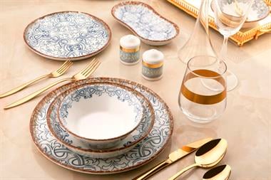 Noble life Bianca 27 Parça Porselen Yemek Takımı