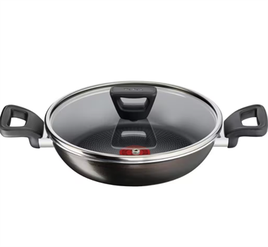 TEFAL Titanyum 2X XL Difüzyon Tabanlı Kapaklı Sahan - 24 cm