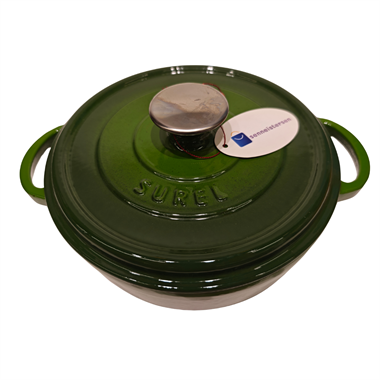 Sürel 24 cm Yuvarlak Sığ Tencere Degrade Yeşil