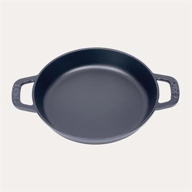 Sürel 20 cm Yuvarlak Düz Sahan Mat Siyah