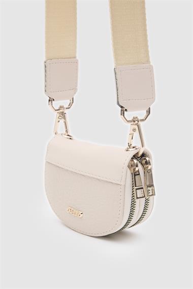 OLLBAG Jefece Bej Renk Naturel Desen Çanta Cüzdan