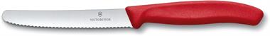 Victorinox 6.7111.35 Swiss Classic Soyma Bıçağı + Soyacak 3lü Set, Kırmızı