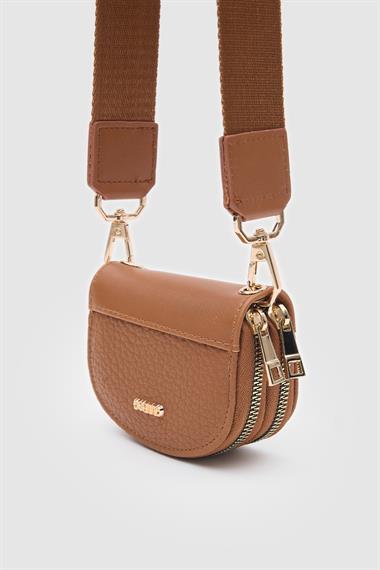 OLLBAG Jefece Taba Renk Naturel Desen Çanta Cüzdan