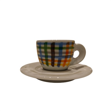 ANCAP Edex ’’Riccioli’’ Porselen Espresso Fincan ve Tabak 