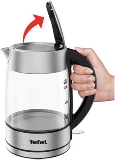 TEFAL IŞIKLI CAM KETTLE 1,7 lt.