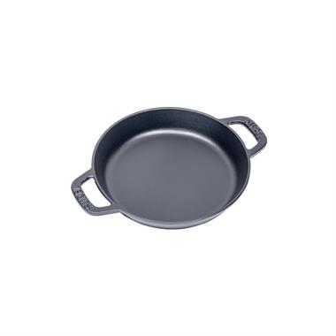 Sürel 18 cm Yuvarlak Düz Sahan Mat Siyah