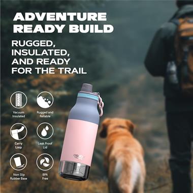 Asobu, BUDDY ŞİŞE, 1L, PASTEL PINK