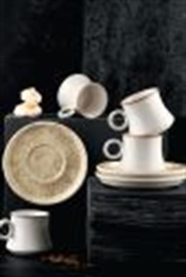 Noble life Vintage Serisi 12 Parça Porselen Kahve Fincan Tak