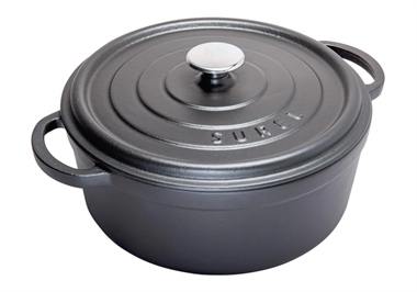 Sürel 32 cm Yuvarlak Tencere Mat Siyah