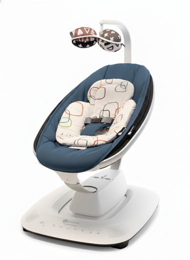 4moms Mamaroo 5.0 Elektrikli Ana Kucağı - Slate Blue + Yenidoğan Destek Pedi