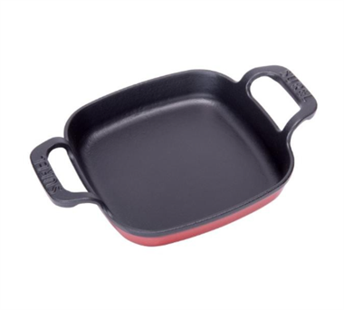 Sürel 16 cm Kare Düz Sahan Parlak Kırmızı