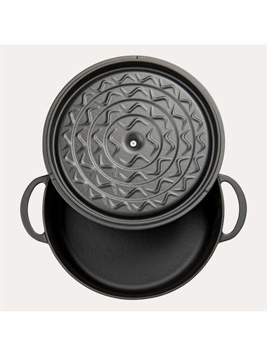 Sürel 24 cm Yuvarlak Tencere Mat Siyah