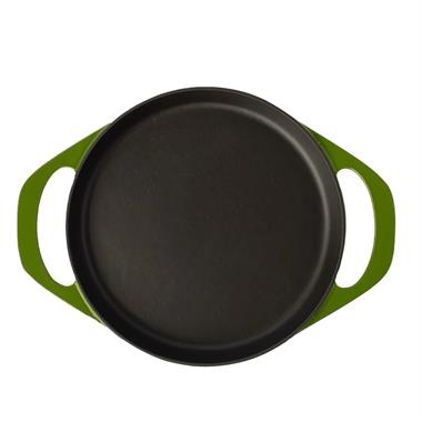 Sürel 22 cm Yuvarlak Düz Sahan Parlak Yeşil