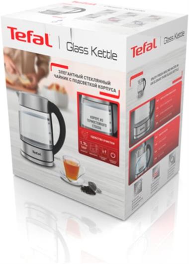 TEFAL IŞIKLI CAM KETTLE 1,7 lt.
