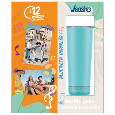 VAESKE Bluetooth Hoparlör 500 ml Çelik Termos