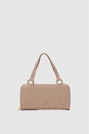 OLLBAG Klosa Vizon Renk Çapraz Çanta Cüzdan