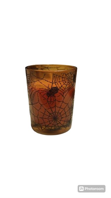 Camda Cadılar Bayramı mumları 5cmx6cm