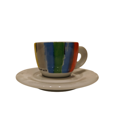 ANCAP Edex ’’Riccioli’’ Porselen Espresso Fincan ve Tabak 