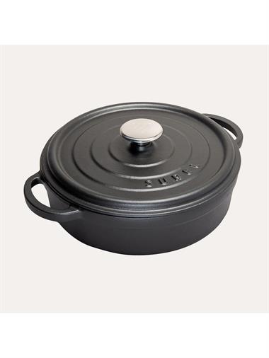 Sürel 24 cm Yuvarlak Tencere Mat Siyah