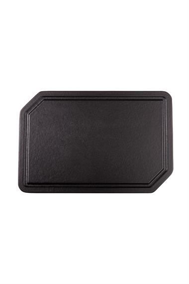 Sürel 25*37 cm Dikdörtgen Düz Et Pleyt Mat Siyah