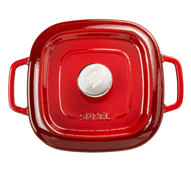 Sürel 26 cm Kare Sığ Tencere Degrade Kırmızı