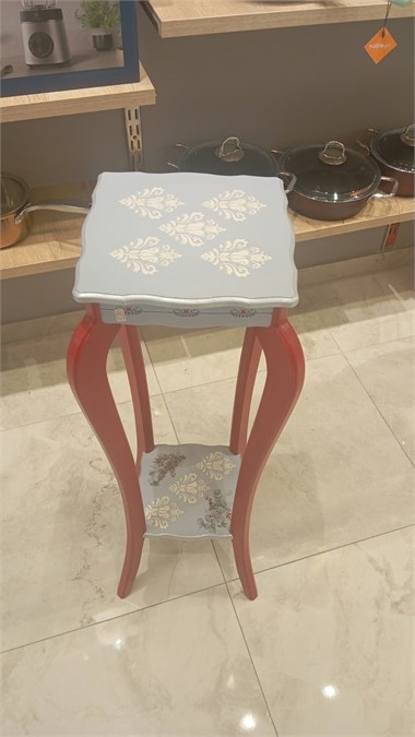 El boyama ahşap fiskos h:91cm çap:28cm