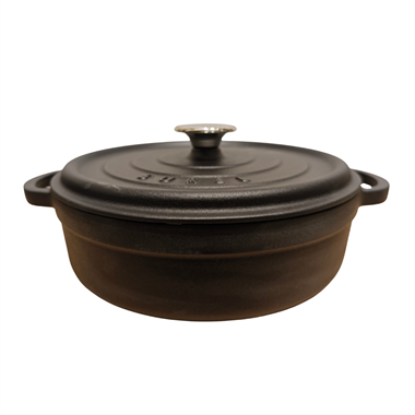 Sürel 28 cm Yuvarlak Sığ Tencere Mat Siyah