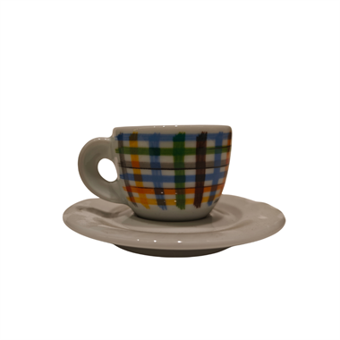 ANCAP Edex ’’Riccioli’’ Porselen Espresso Fincan ve Tabak 