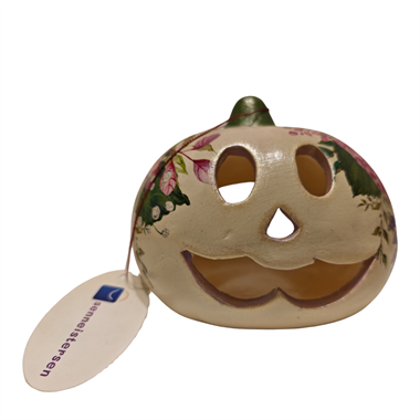 Seramik beyaz gülen surat kabak