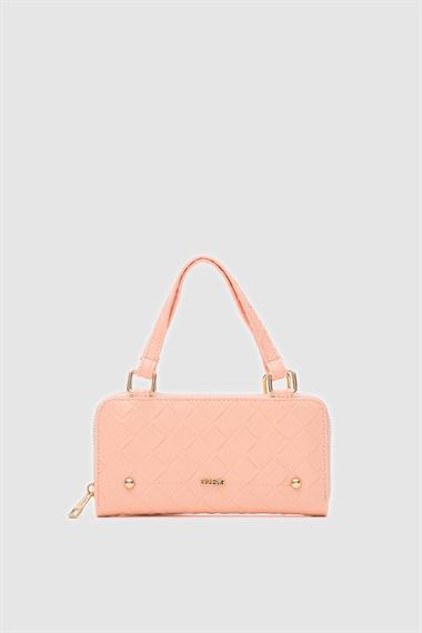 OLLBAG Klosa Yavruağzı Renk Çapraz Çanta Cüzdan