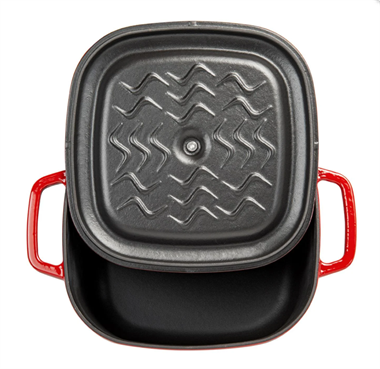 Sürel 26 cm Kare Sığ Tencere Degrade Kırmızı