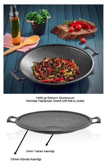 PORFEX ÇİFT YÖNLÜ SAÇ KAVURMA VE GÖZLEME TAVASI 34CM