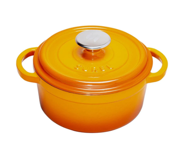 Sürel 20 cm Yuvarlak Tencere Degrade Turuncu