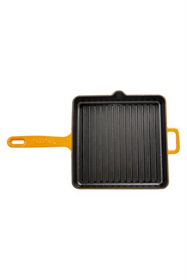 Sürel 25 cm Kare Izgara Tava Degrade Turuncu