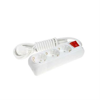 Almera 3lü Anahtarlı Topraklı Priz 2 Mt.