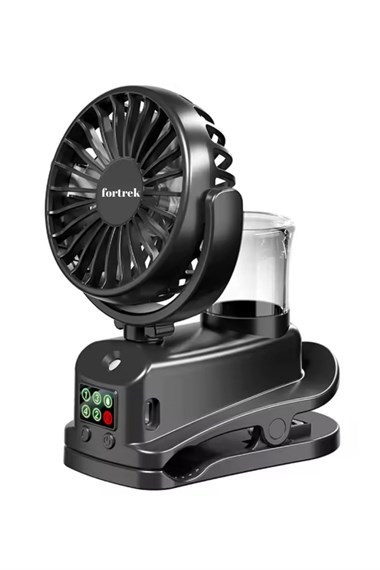 Bychie Dijital Ekranlı Şarjlı Su Kapasiteli Mini Masa Fan Vantilatör- Siyah