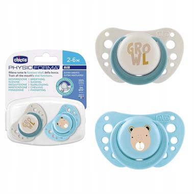 Chicco PhysioForma Air 2li Silikon Emzik 2-6 Ay Erkek