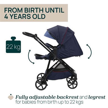 Chicco Seety Çift Yönlü Bebek Arabası - Oxford Blue