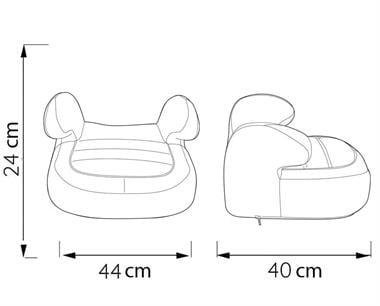 ComfyMax Platinium 15-36kg Yükseltici / Oto koltuğu - Grey