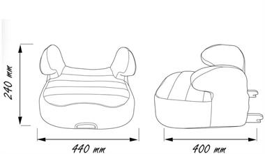 Comfymax Isofixli Yükseltici 15-36kg Oto Koltuğu - Blue Line
