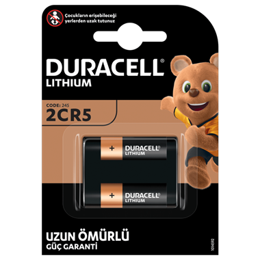 Duracell 2CR5/DL245 6V Lıthıum Pil 1li