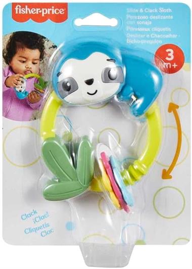 Fisher Price Eğlenceli Dostlar Çıngıraklı Dişlik - Makaralı Tembel Hayvan HJW11-HKD70