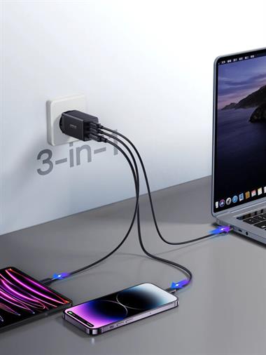 JOYROOM JR-TCG01 65W 2C1A FAST CHARGER+100W C TO C CABLE