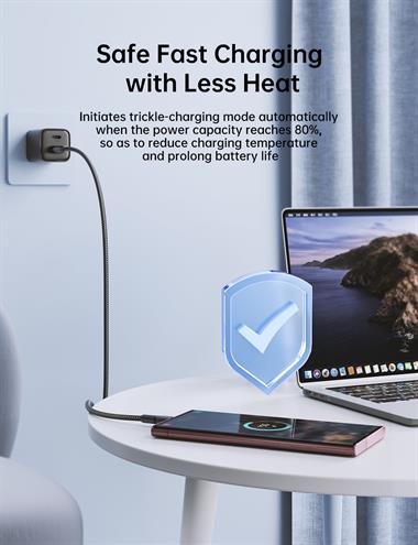 JOYROOM S-UC027A11 3A USB A-TYPE C 1.2M-BLACK