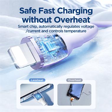 JOYROOM SA29-AL3 3A USB A-LIGHTNING 1.2M-PURPLE