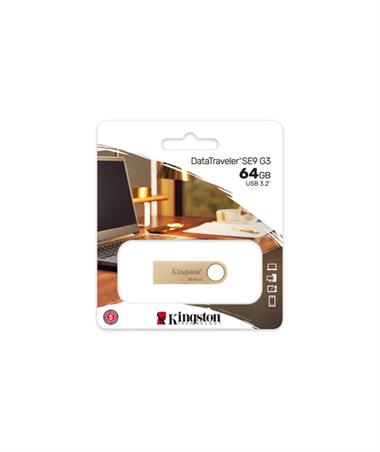 Kingston 64GB 220MB/s Metal USB 3.2 Gen 1 DataTraveler SE9 G3